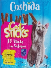 Coshida палички для котів з лососем 10 шт по 5 гр -  Ласощі для кішок - Інші     