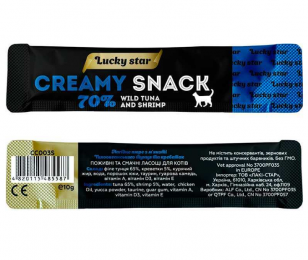 Лакомство для котов Крем LUCKYSTAR, 10 г  Лакомство для котов Крем LUCKYSTAR, 10 г  - Similar products