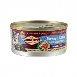 Carnilove Turkey Salmon влажный корм с индейкой и лососем для взрослых кошек 100 г -  Консервы для кошек Carnilove (Карнилав) 