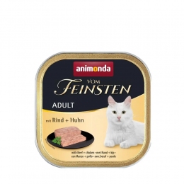 Animonda Vom Feinsten Adult with Beef + Chicken Консерва для котів яловичина і курка   -  Консерви для котів -    