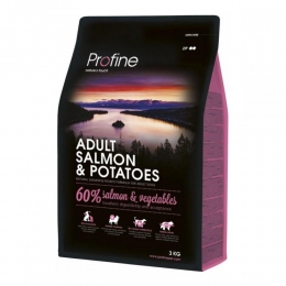 Profine Adult Salmon and Potatoes корм для собак с лососем и картофелем 15кг+3кг -  Сухой корм для собак Profine     