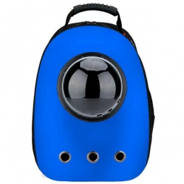 Рюкзак пластик иллюминатор 32х42х29 см синий - Переноска для котов