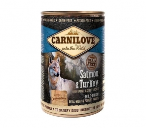 Carnilove Вологий корм для собак з лососем та індичкою 400г -  Вологий корм для собак -   Інгредієнт Індичка  
