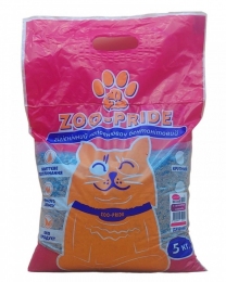 ZOO-PRIDE бентонитовый Наполнитель крупный с ароматом лаванды 5кг - Наполнитель для кошачьего туалета