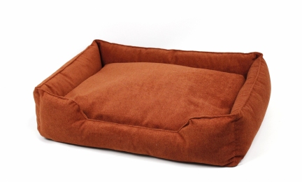 Лежак Мілані меблевий велюр Теракотовий. - Будинки та лежанки для собак