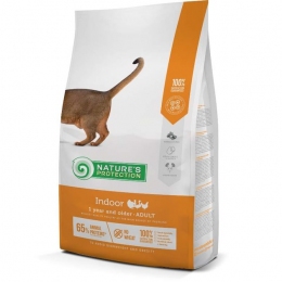 Корм Nature's Protection Indoor для взрослых кошек, проживающих в доме с птицей 7 кг. -  Лечебный корм для кошек - Nature's Protection   