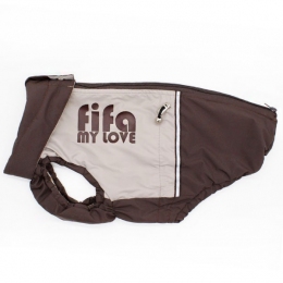 Жилет Гранд коричневый плащевка на байковой подкладке (мальчик) -  Одежда для собак -   Размер одежды XL1  
