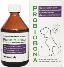 Пробиобона пробиотик оральный 100мл, Украина - Пробиотики для собак