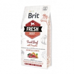 Brit Fresh Beef with Pumpkin Puppy Large Bones & Joints Сухий корм для цуценят великих порід з яловичиною та гарбузом 2,5 кг -  Корм для собак Brit Care (Брит Кеа) 