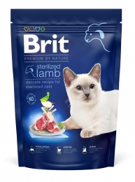 Brit Premium by Nature Cat Sterilized Lamb Сухой корм для стерилизованных кошек с ягненком -  Корм Brit Care (Брит Кеа) для котов 
