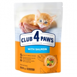 Сухой корм Клуб 4 Лапы Kittens Salmon - с лососем для котят 300 гр. - 