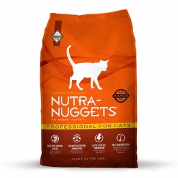 Nutra Nuggets Professional (оранжевая) сухой корм для активных котов -  Корм для шотландских кошек -    