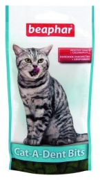 Beaphar Cat-A-Dent bits подушечки для чистки зубов 75шт -  Витамины для кошек -   Вкус: Злаки  