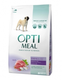 АКЦІЯ -15% Optimeal Сухий повнораціонний корм для собак малих порід зі смаком качки 4 кг - Корм для собак супер преміум класу