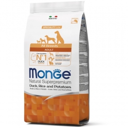 Monge dog корм all breeds adult Утка, рис и картофель Сухой корм для взрослых собак всех пород -  Сухой корм для собак - Monge   