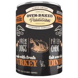 Oven-Baked Tradition Влажный корм – паштет для собак со свежим мясом индейки 354 г -  Влажный корм для собак -   Класс: Холистик  