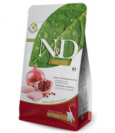 Сухой корм Farmina N&D Grain Free Prime Chicken & Pomegranate Kitten для котят, с курицей и гранатом, 1,5 кг   - Similar products
