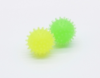 Набор мячей с шипами с запахом ванили, желтый, зеленый 4 см -  Игрушки для собак -    