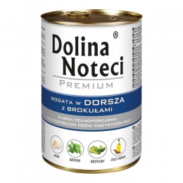 Dolina Noteci Premium консерви для собак з тріскою і брокколі 400г 300670 -  Консерви для собак Dolina Noteci   
