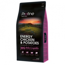 Profine Adult Energy Chicken сухой корм для активных собак с курицей 15кг -  Сухой корм для собак -   Ингредиент: Курица  