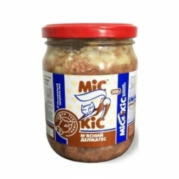 Мис Кис консервы для кошек с мясом телятины 500г -  Влажный корм для котов - Мис Кис     