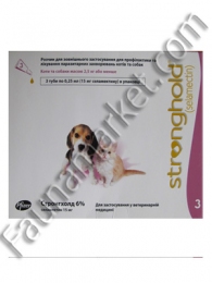 Стронгхолд від бліх, кліщів і гельмінтів для собак і кішок -  Глистогінні для собак - Pfizer     