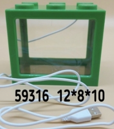 Террариум пластиковый с USB 12*8*10 см A 35(C) -  Террариумы - Другие     