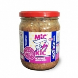 Міс Кіс консерви для кішок з м'ясним асорті 500г -  Вологий корм для котів -   Інгредієнт М'ясо  
