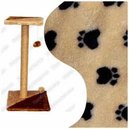 Когтеточка для кота Соло сизалевая 40*40*70 см лапка бежевая - Когтеточка для котов