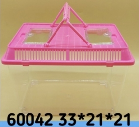 Террариум пластиковый 33*21*21 см Прямоугольный с крышкой А-330