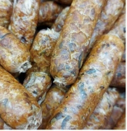 Ковбаски куряче філе мікс сухофрукти з шипшиною - ласощі для собак -  Ковбаски для собак 