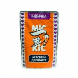 Мис Кис консервы для кошек с мясом индейки 500г -  Влажный корм для котов -  Ингредиент: Индейка 