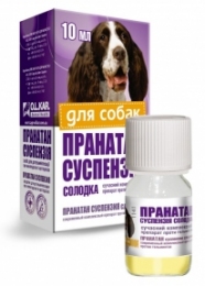 Пранатан сладкая суспензия от глистов для собак 10мл - Средства и таблетки от глистов для собак