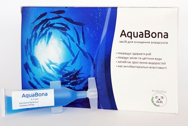 AquaBona засіб для очищення акваріумів -  Акваріумна хімія -   Категорія Водопідготовка  