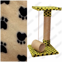 Когтеточка для котов Лиза джутовая лапка бежевая -  Когтеточки для кошек -   Материал: Джут  