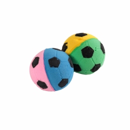 Мяч зефирный футбольный двухцветный