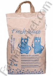 Fresh House (Фреш Хаус) мінеральний наповнювач для котів -  Все для кошенят - Fresh House     