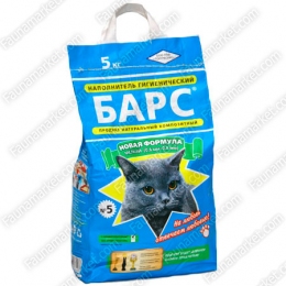 Барс дрібний №5 наповнювач для котів -  Мінеральний наповнювач для котячого туалету 