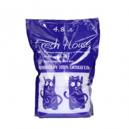 Fresh House (Фреш Хаус) силікагелевий наповнювач для котячого туалету - Cиликагелевий наповнювач для котів
