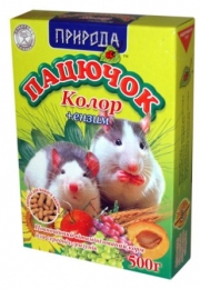 Пацючок + ензим Сузір'я 500гр -  Корм для щурів - Природа     