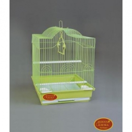 Клетка А413 Gold золото Золотая Клетка -  Клетки для попугаев -   Вид крыши: Нестандартная  