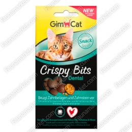 Gimcat Crispy Bits Dental мясные шарики для зубов -  Лакомства для кошек Gimpet     