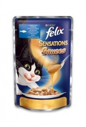 Фелікс вологий корм для кішок з сайдою і томатом в соусі -  Консерви для котів та кішок Felix 