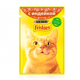 Friskies влажный корм для кошек Индейка в подливе -  Влажный корм для котов -   Класс: Эконом  