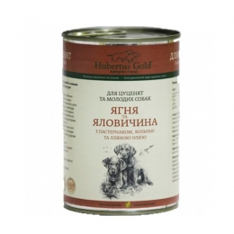 Hubertus Gold консерва для цуценят та молодих собак Ягня - Консерви для собак