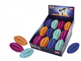 Vollgummi Dental Rugbyball гумовий м'яч для собаки для регбі Ноббі 60465 -  Іграшки для чищення зубів собак - Nobby     