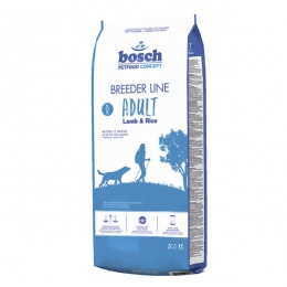 Bosch Breeder Adult с ягненком и рисом -  Сухой корм для собак -   Ингредиент: Ягненок  