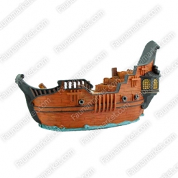 Керамика СН2614 Корабль 38*11,5*20 - Декорации для террариума и черепашника