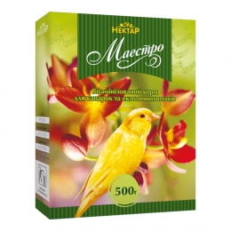 Маэстро витаминизированный корм для канареек и экзотических птиц 500г - Корм для попугаев и птиц