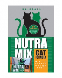 Nutra Mix Hairball сухой корм для выведения шерсти из организма кошек -  Сухой корм для кошек - Nutra Mix     
